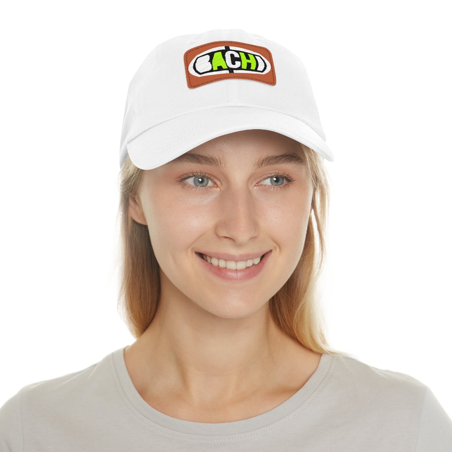Leather Patch Hat Bachi Printify