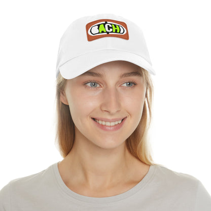 Leather Patch Hat Bachi Printify