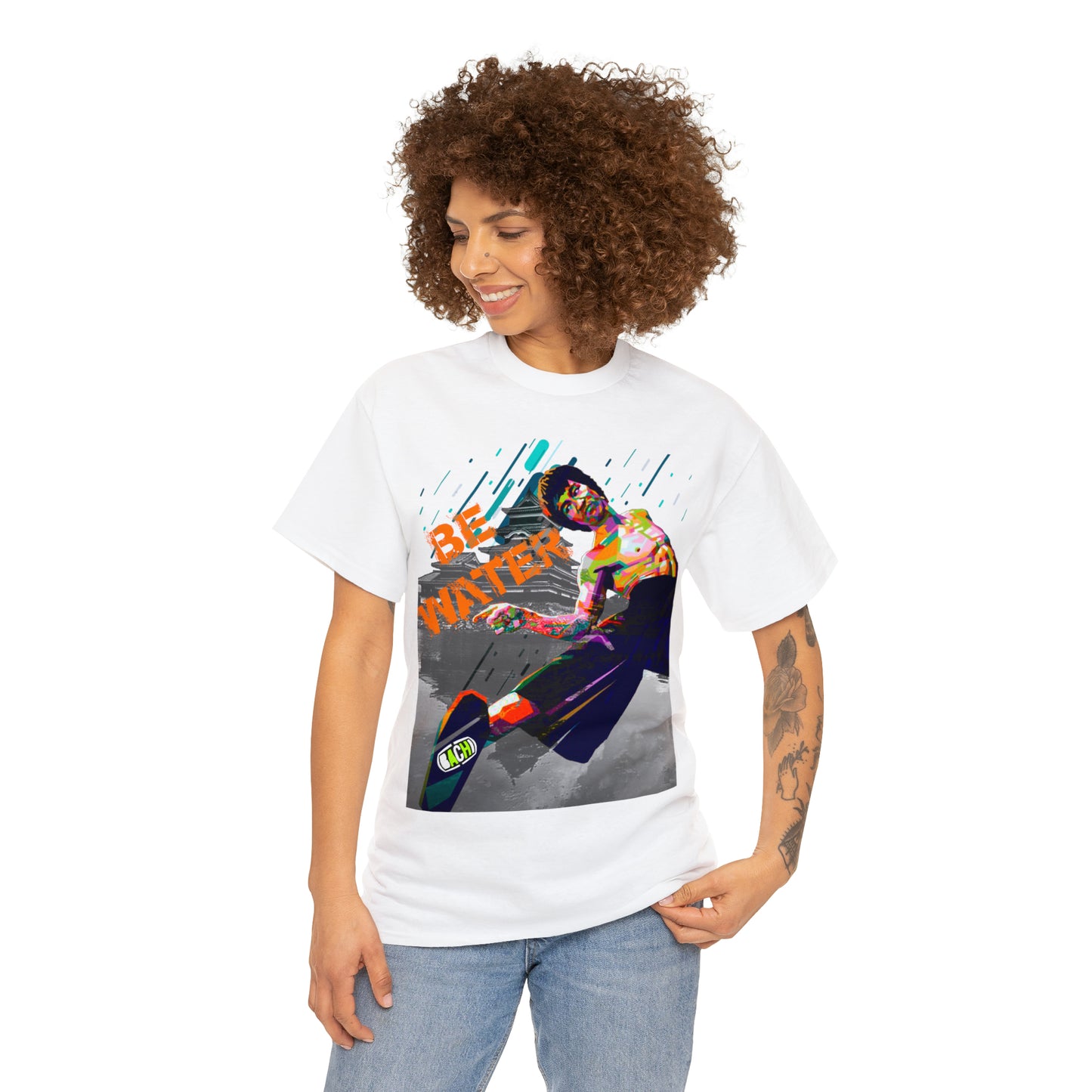 Vintage Martial Arts Graphic Tee - Kung Fu Legend Quote Print (Bachi)