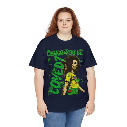 Oversized Graphic Tee - Reggae Legend Portrait Streetwear Print (Bachi)
