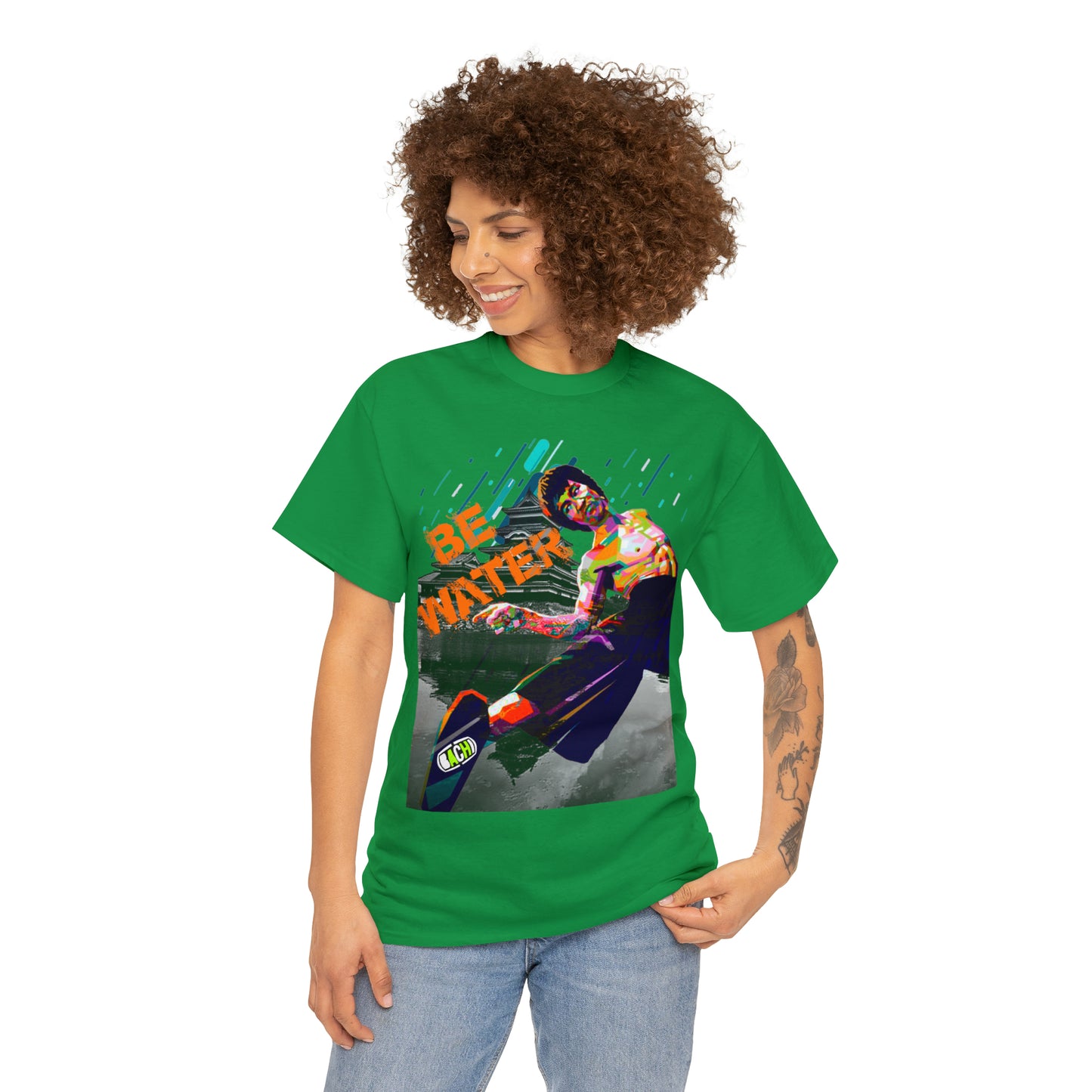 Vintage Martial Arts Graphic Tee - Kung Fu Legend Quote Print (Bachi)