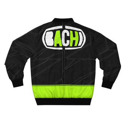 Mens Bomber AOP Jacket Black 2 Tone