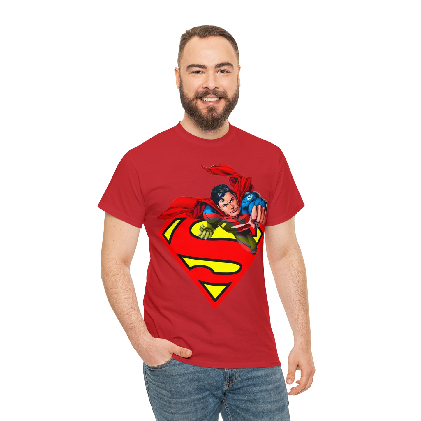 Vintage Comic Hero Graphic Tee - Cape Streetwear Print (Bachi)