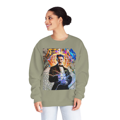 Vintage Science Icon Graphic Sweatshirt - Inventor Portrait Streetwear (Bachi)