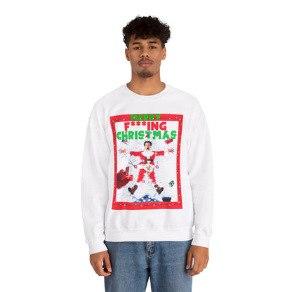 Vintage Holiday Graphic Sweatshirt - 80s Comedy Cinema Print (Bachi)