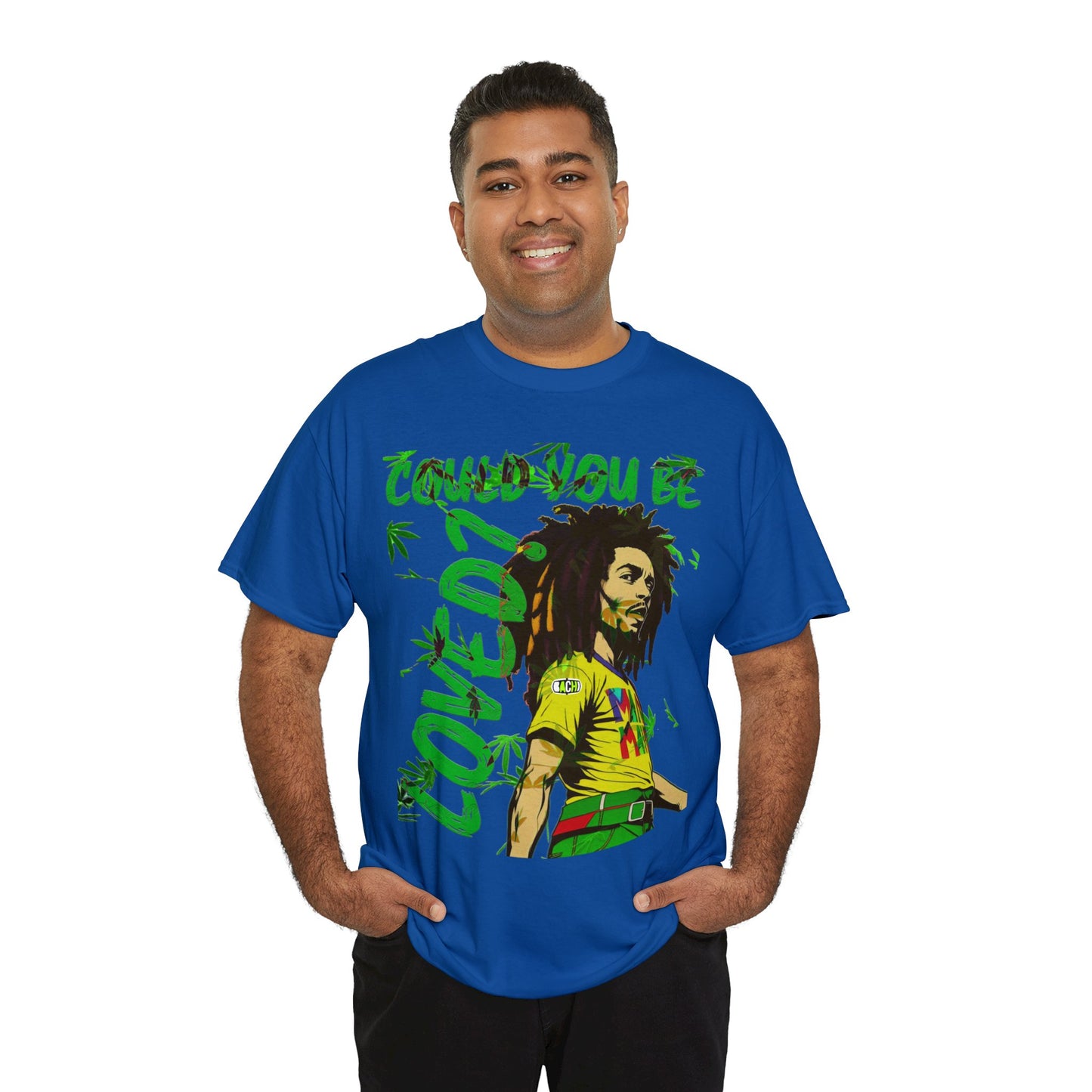 Oversized Graphic Tee - Reggae Legend Portrait Streetwear Print (Bachi)