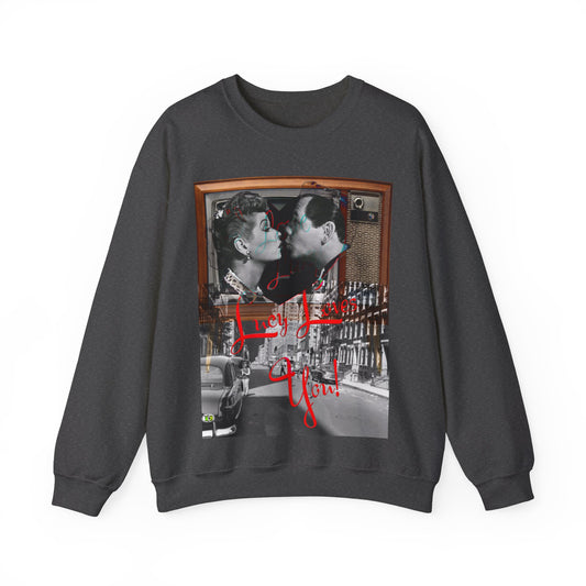 Vintage Sitcom Couple Graphic Sweatshirt - Retro TV Streetwear Print (Bachi)
