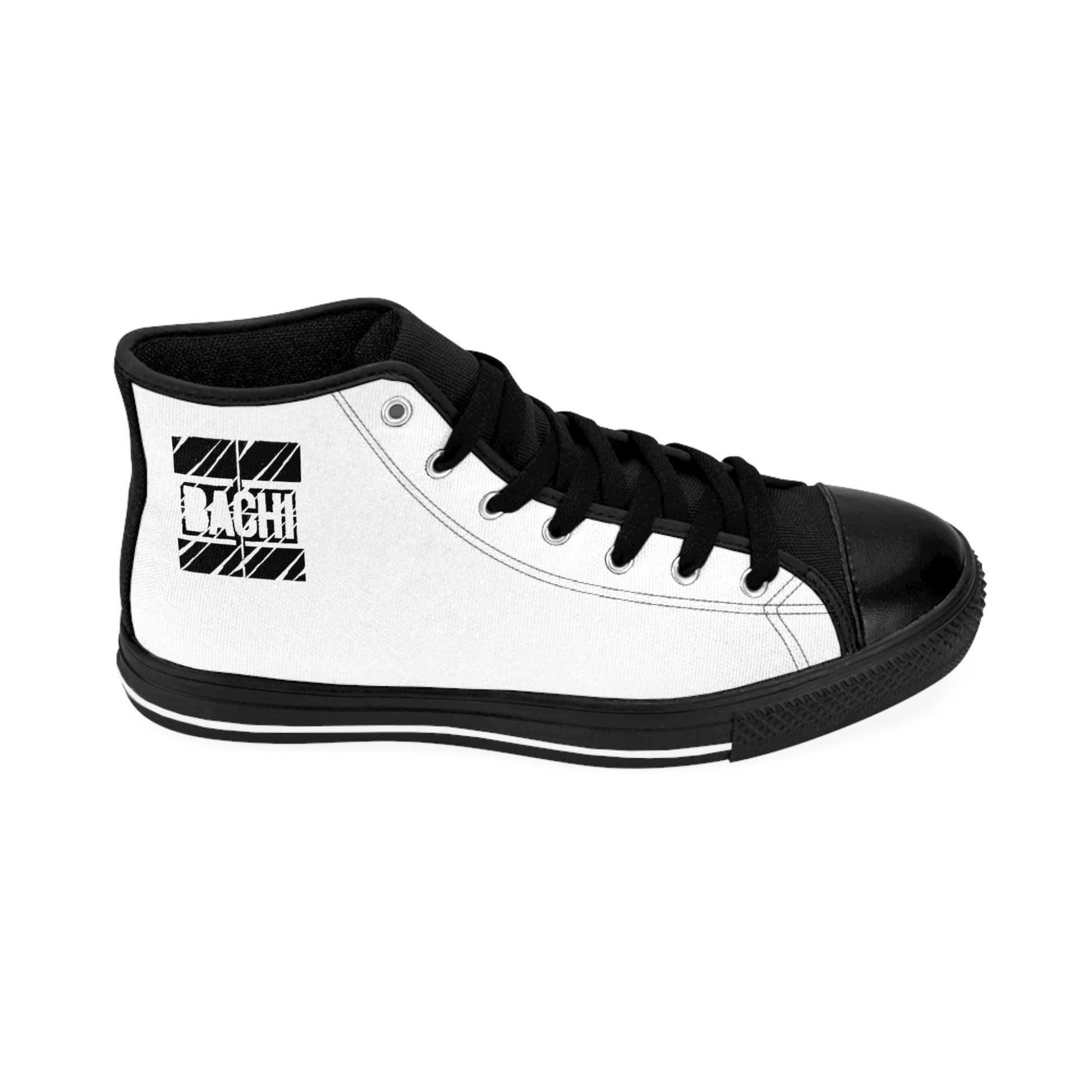 Men's High Top Sneaker Dripper 6ix Skyline White Printify