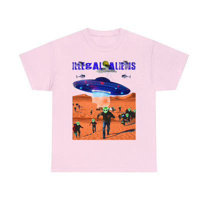 Vintage Sci-Fi Graphic Tee - Alien Invasion Streetwear Print (Bachi)