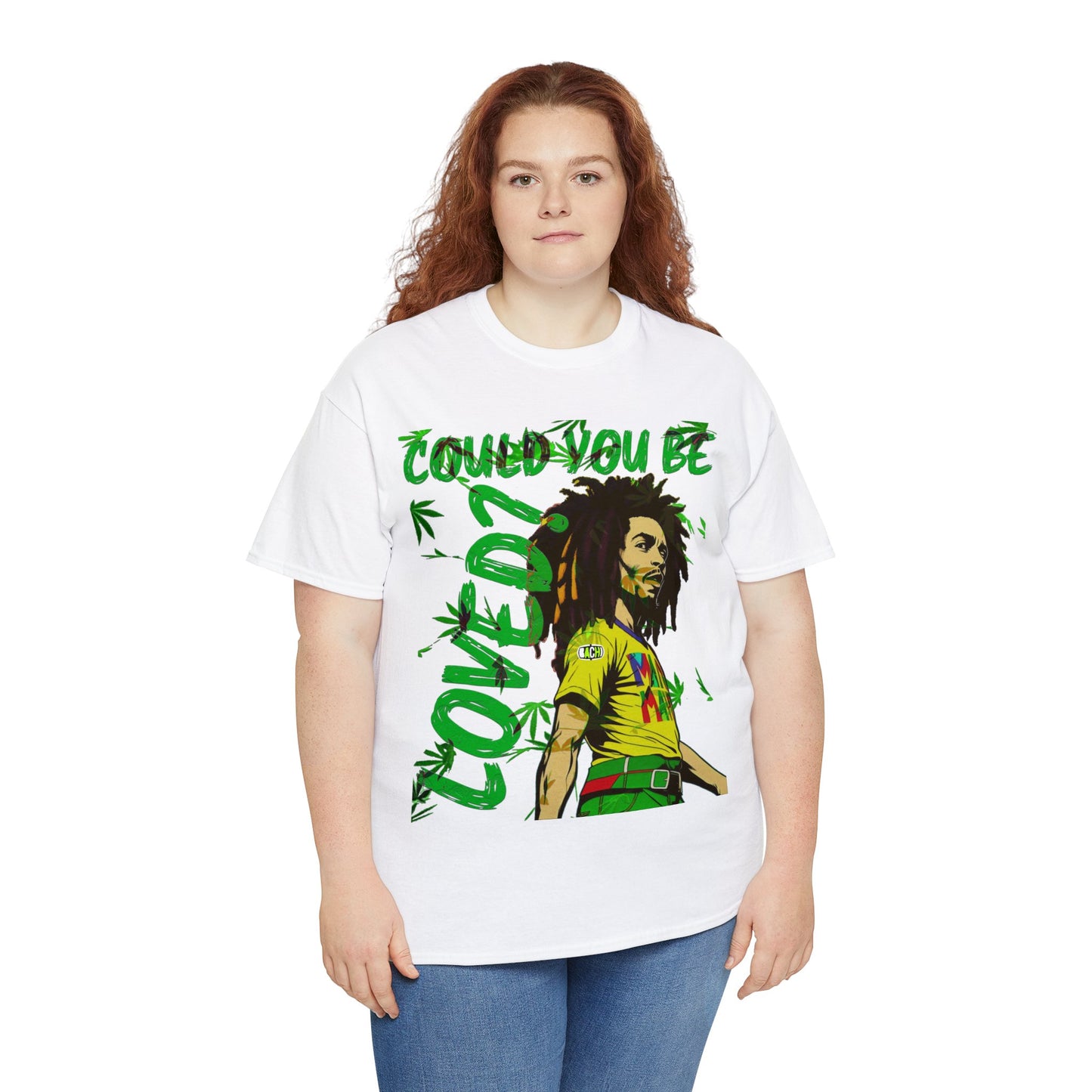Oversized Graphic Tee - Reggae Legend Portrait Streetwear Print (Bachi)