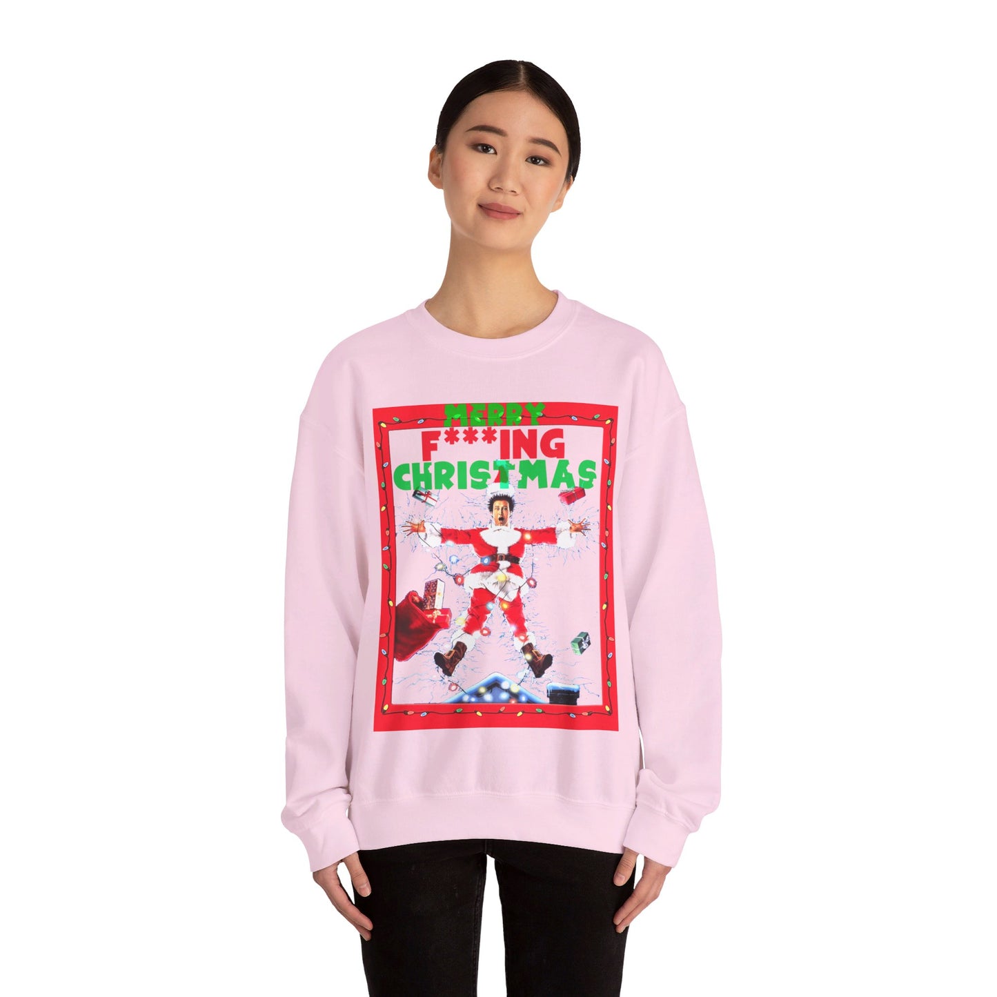Vintage Holiday Graphic Sweatshirt - 80s Comedy Cinema Print (Bachi)