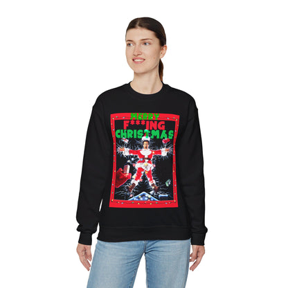 Vintage Holiday Graphic Sweatshirt - 80s Comedy Cinema Print (Bachi)