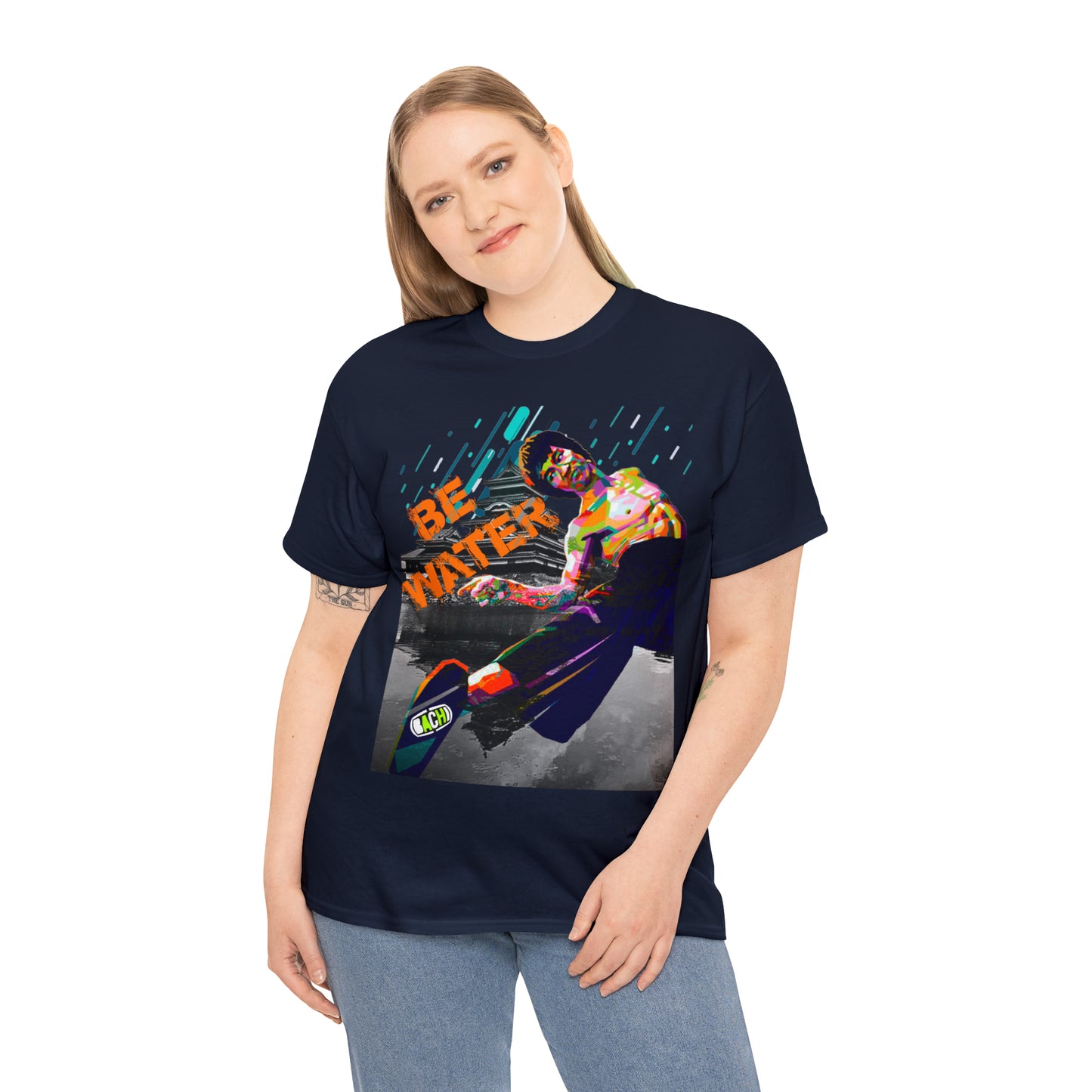 Vintage Martial Arts Graphic Tee - Kung Fu Legend Quote Print (Bachi)
