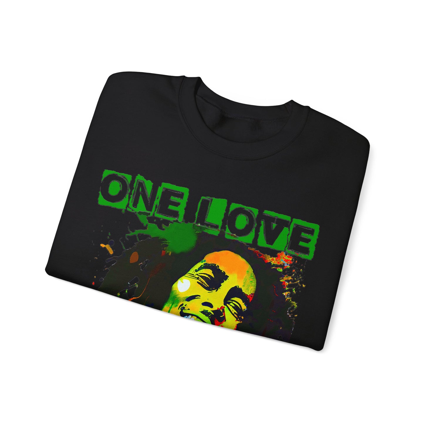 Heavyweight Graphic Sweatshirt - Reggae Legend Portrait Streetwear (Bachi)