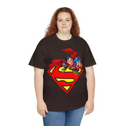 Vintage Comic Hero Graphic Tee - Cape Streetwear Print (Bachi)