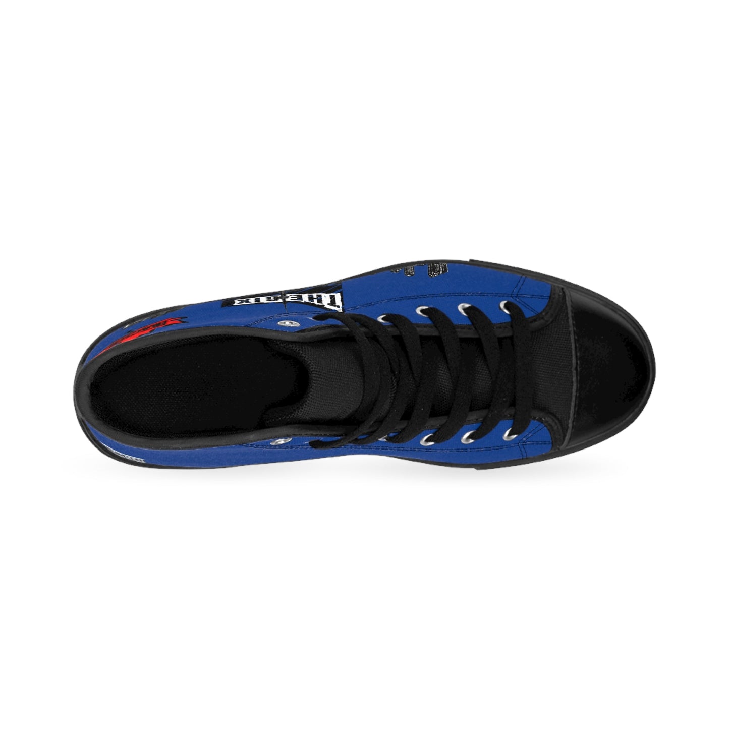 Men's High Top Sneakers Drippers Toronto Skyline  Blue Printify
