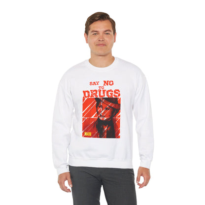 Oversized Graphic Sweatshirt - Latin Icon Orange Stripe Streetwear (Bachi)