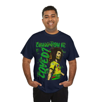 Oversized Graphic Tee - Reggae Legend Portrait Streetwear Print (Bachi)