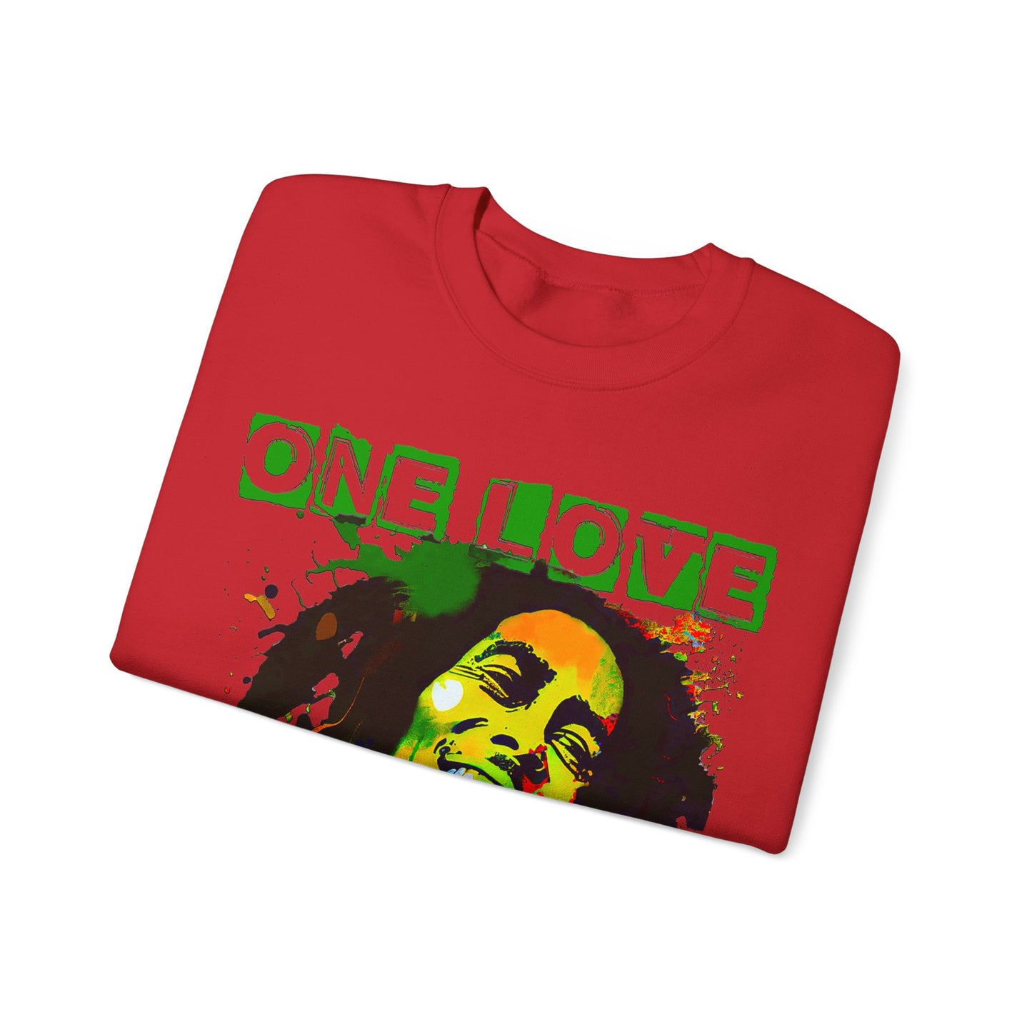 Heavyweight Graphic Sweatshirt - Reggae Legend Portrait Streetwear (Bachi)