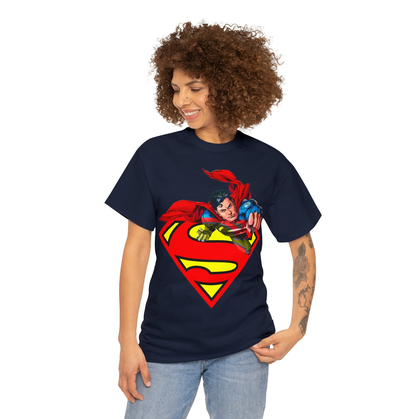Vintage Comic Hero Graphic Tee - Cape Streetwear Print (Bachi)