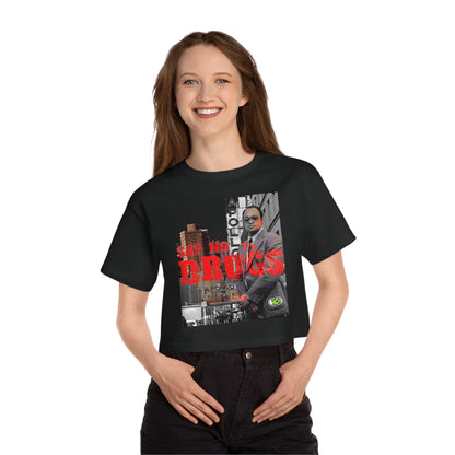 Cropped Graphic Tee - American Crime Cinema Portrait Streetwear (Bachi)