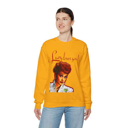 Unisex Sweatshirt Lucy Loves You Printify