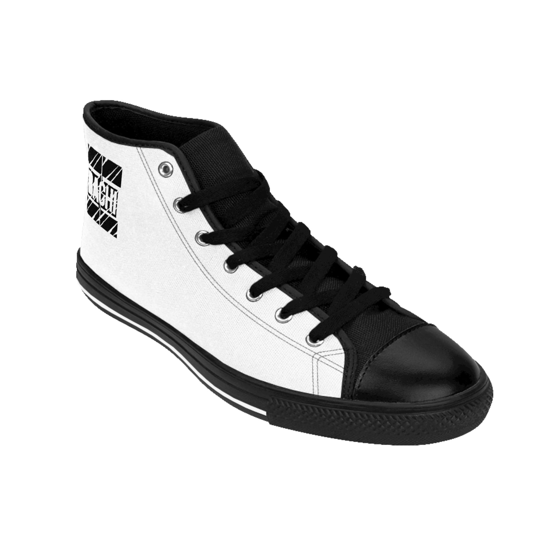 Men's High Top Sneaker Dripper 6ix Skyline White Printify