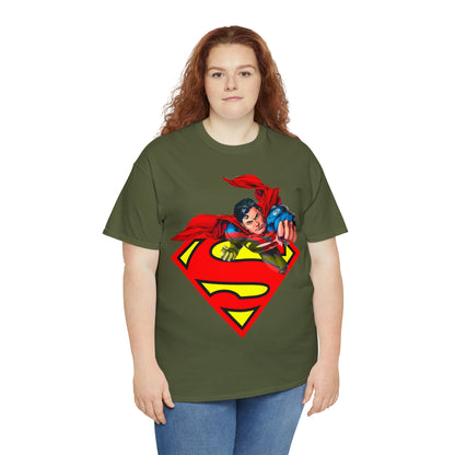 Vintage Comic Hero Graphic Tee - Cape Streetwear Print (Bachi)