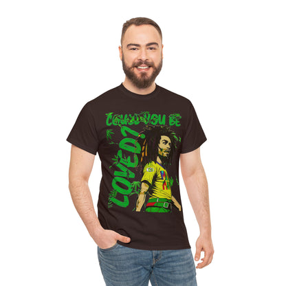 Oversized Graphic Tee - Reggae Legend Portrait Streetwear Print (Bachi)