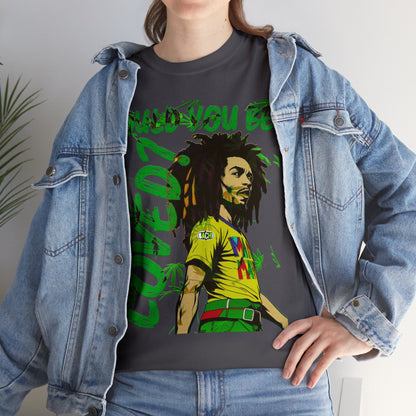Oversized Graphic Tee - Reggae Legend Portrait Streetwear Print (Bachi)