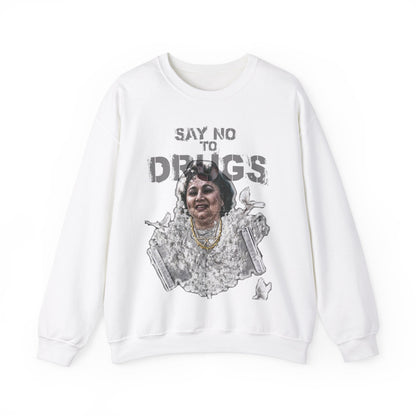 Unisex Sweater Griselda Blanco White Birds Printify