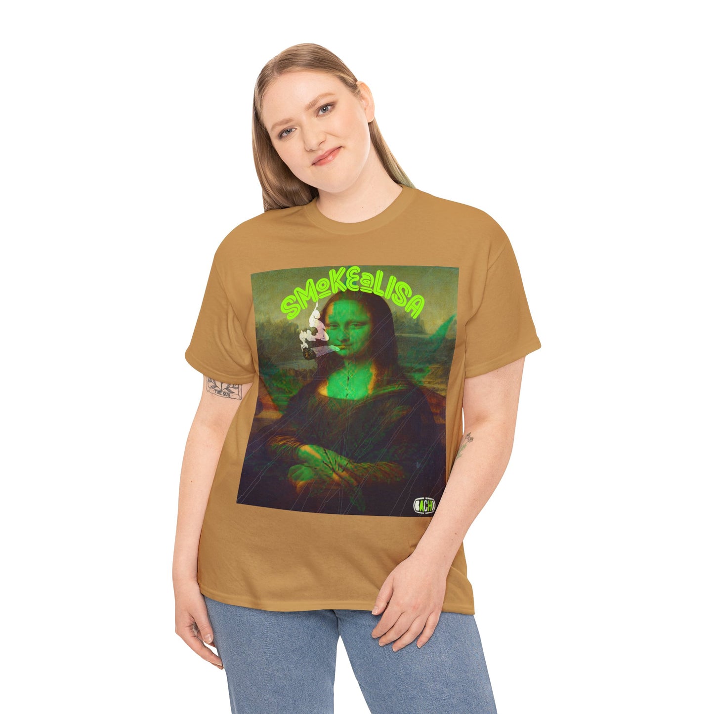 Raw Edge Pop Art Graphic Tee - Renaissance Parody Streetwear Print (Bachi)