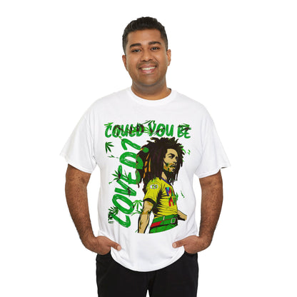 Oversized Graphic Tee - Reggae Legend Portrait Streetwear Print (Bachi)