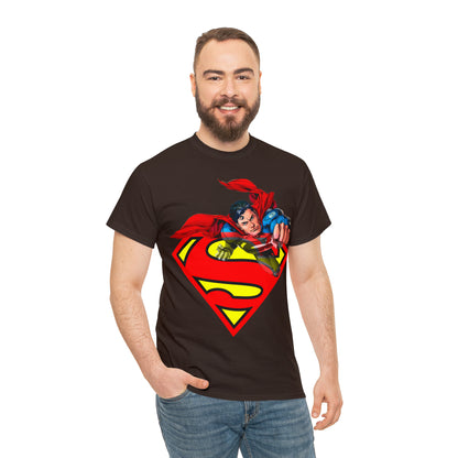 Vintage Comic Hero Graphic Tee - Cape Streetwear Print (Bachi)