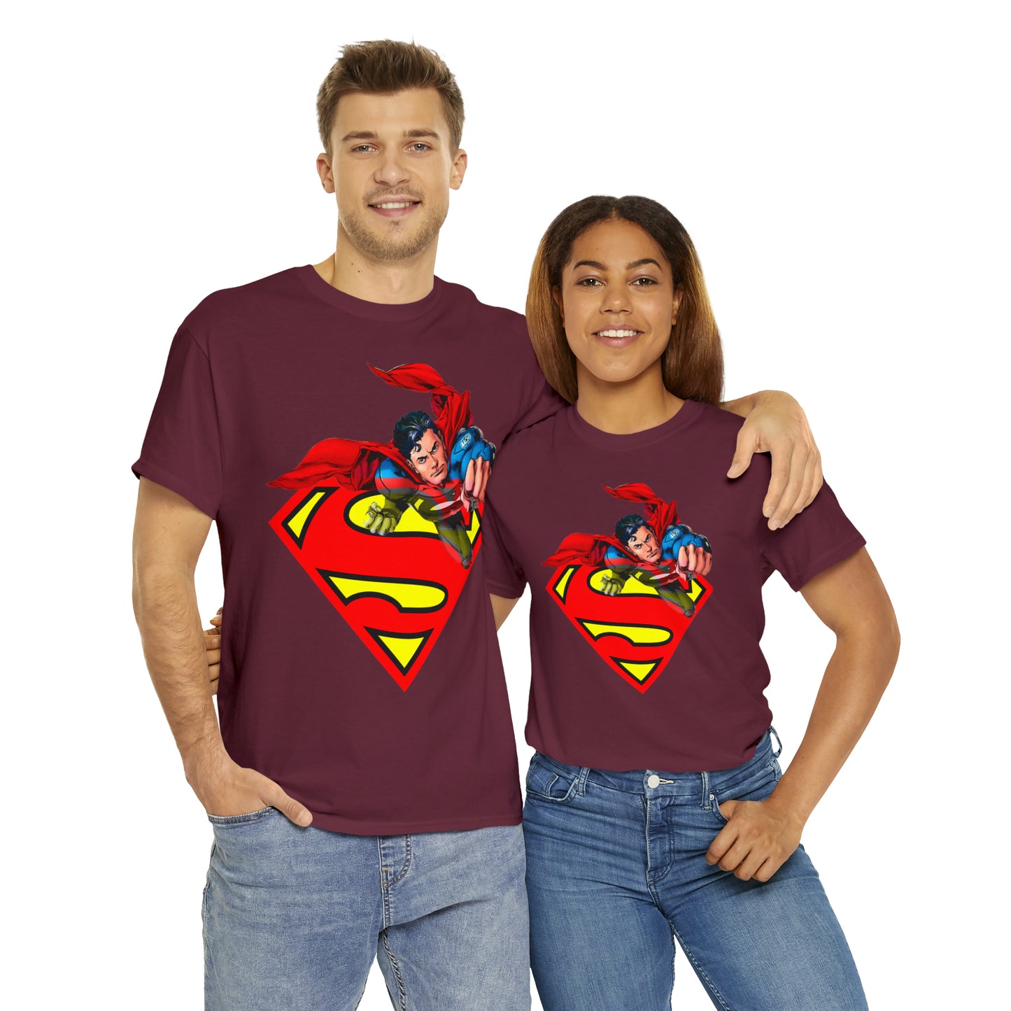 Vintage Comic Hero Graphic Tee - Cape Streetwear Print (Bachi)