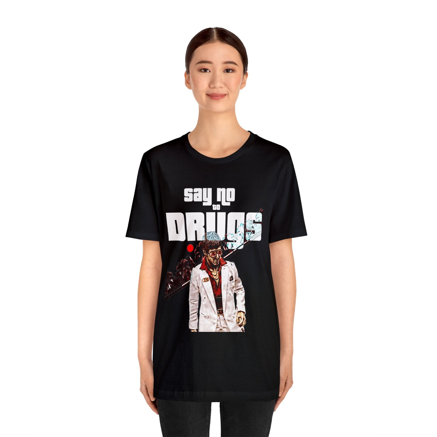 Vintage Graphic Tee - Cult Cinema White Jacket Portrait Print (Bachi)