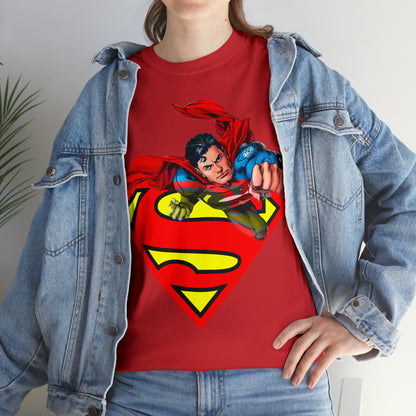 Vintage Comic Hero Graphic Tee - Cape Streetwear Print (Bachi)