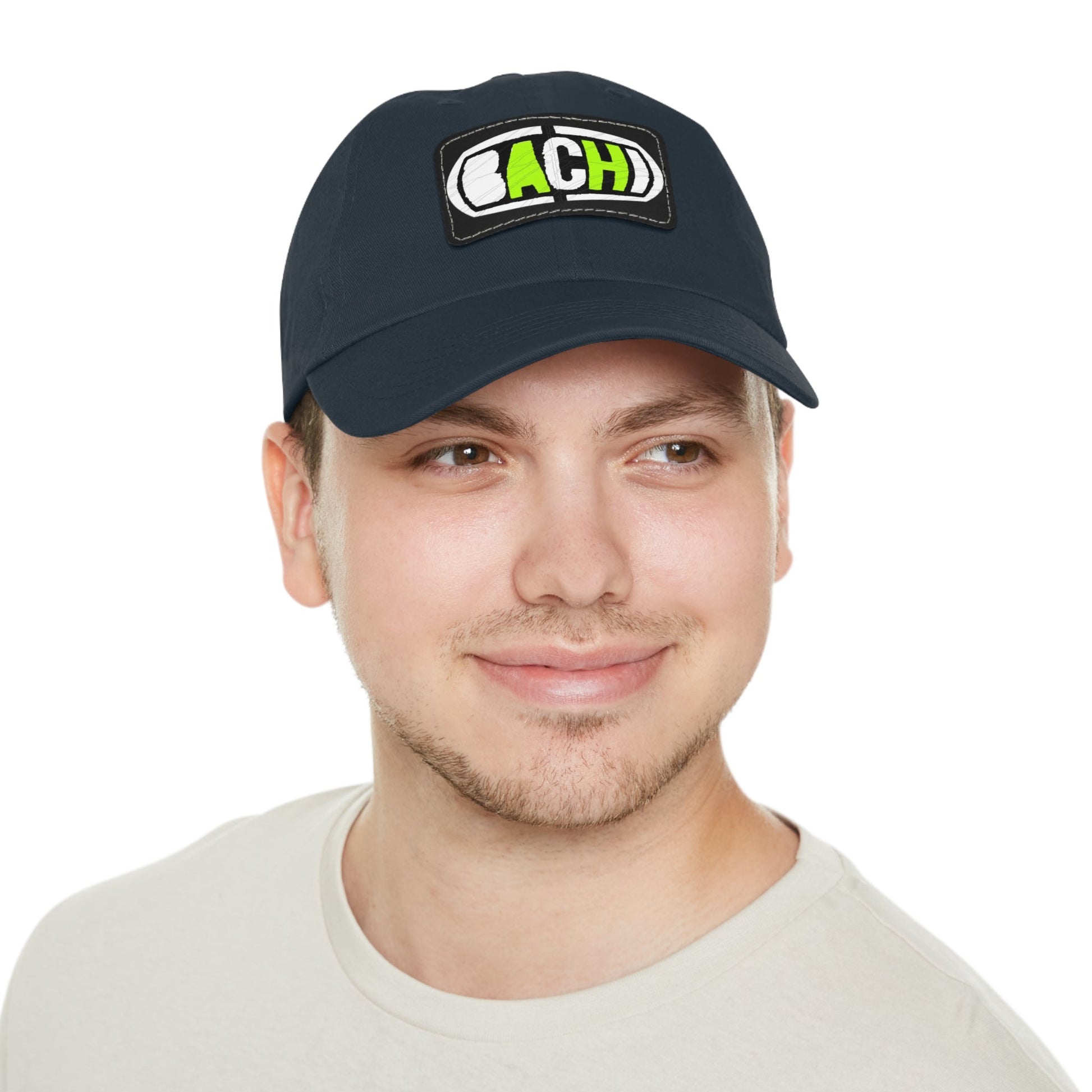 Leather Patch Hat Bachi Printify