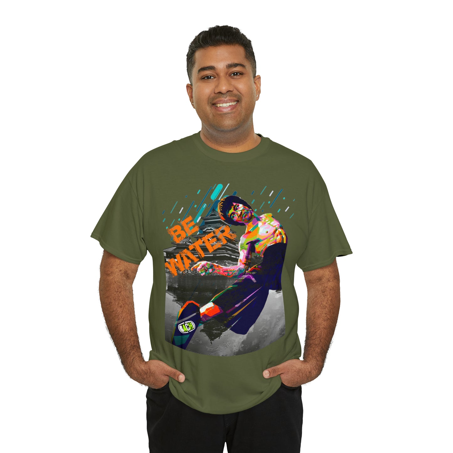 Vintage Martial Arts Graphic Tee - Kung Fu Legend Quote Print (Bachi)