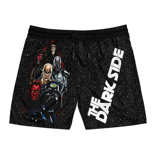 Sci-Fi Saga Graphic Swim Shorts - Dark Side Villain Streetwear Print (Bachi)