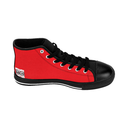 Men's Sneakers  Bach Drippers 6ix Toronto Skyline Red Printify