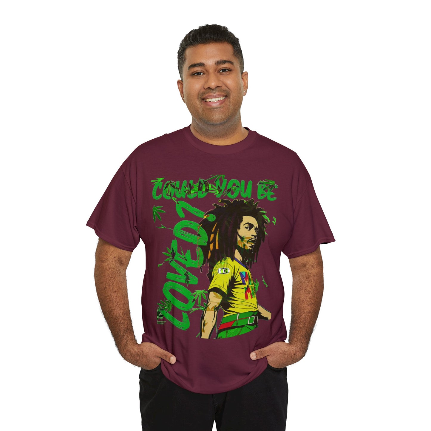 Oversized Graphic Tee - Reggae Legend Portrait Streetwear Print (Bachi)