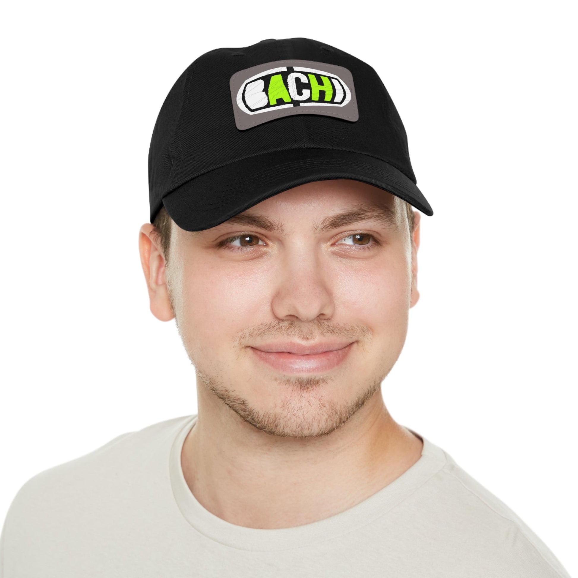 Leather Patch Hat Bachi Printify