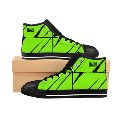 Men's High-top Sneakers Bachi Green Square