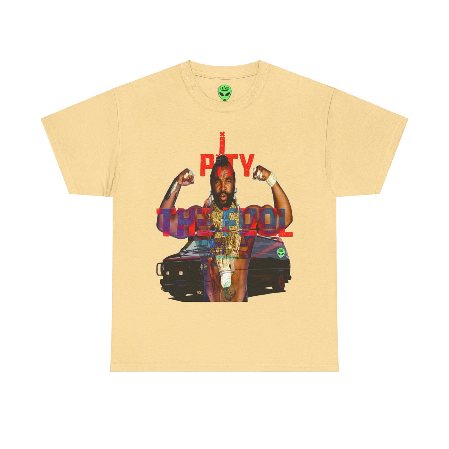 Vintage 80s TV Graphic Tee - Mohawk Icon Quote Streetwear Print (Bachi)