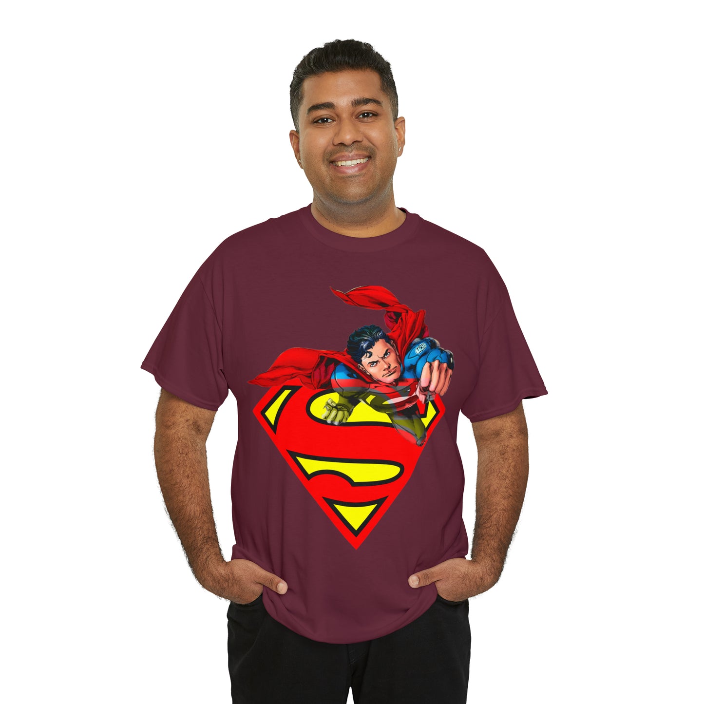 Vintage Comic Hero Graphic Tee - Cape Streetwear Print (Bachi)