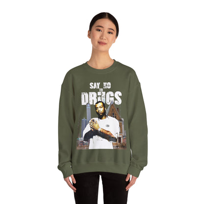 Heavyweight Streetwear Sweatshirt - Detroit Hip-Hop Legend Graphic (Bachi)