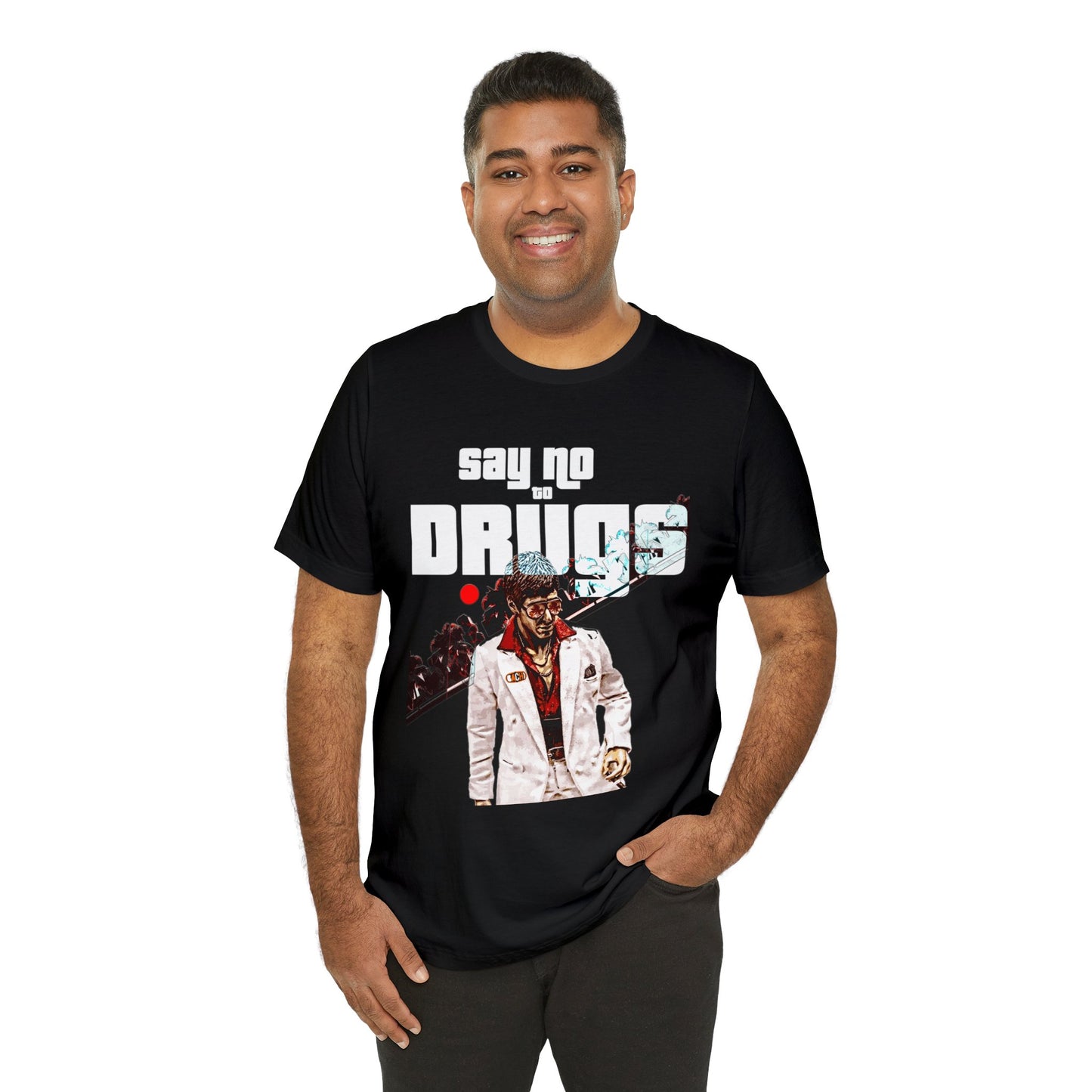 Vintage Graphic Tee - Cult Cinema White Jacket Portrait Print (Bachi)