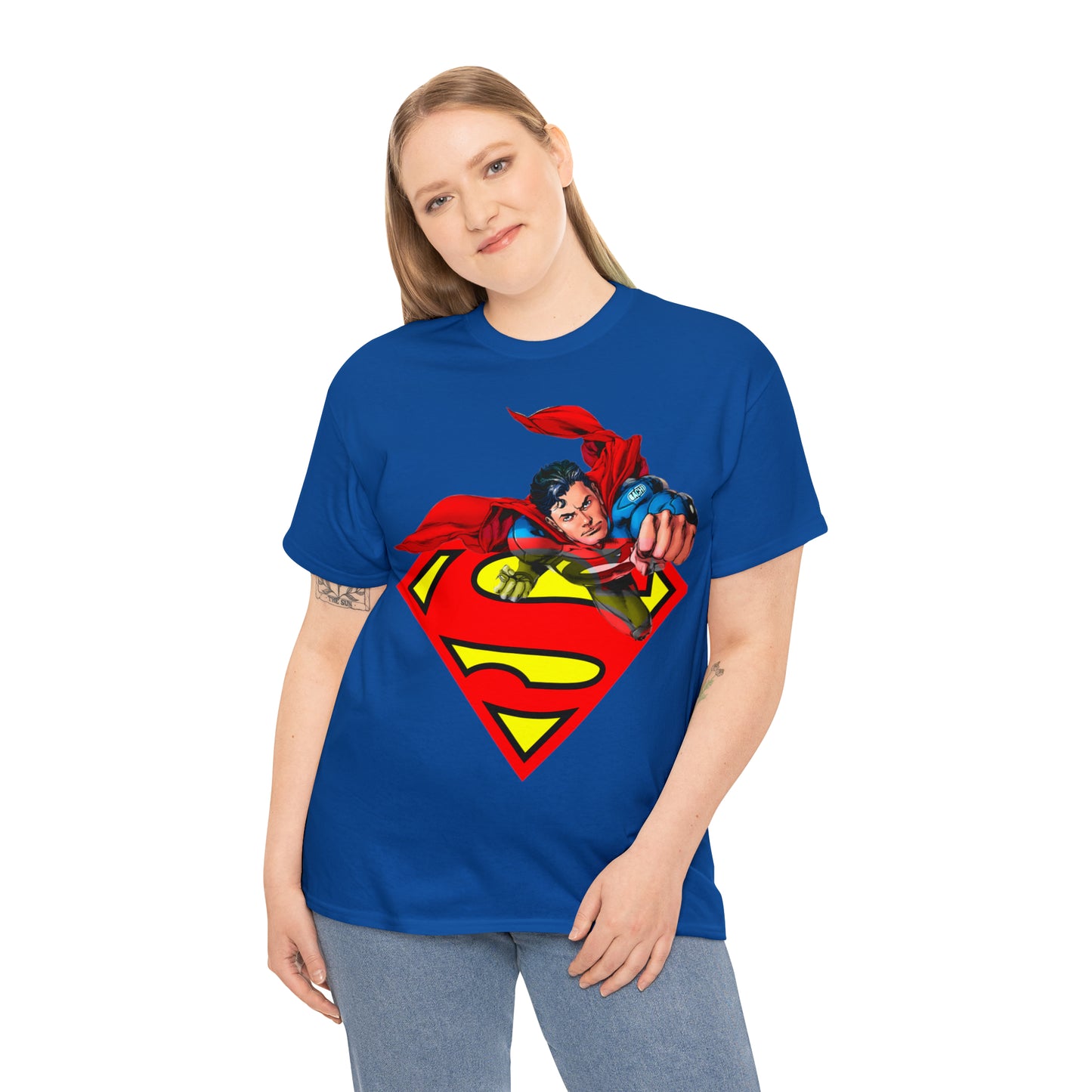Vintage Comic Hero Graphic Tee - Cape Streetwear Print (Bachi)