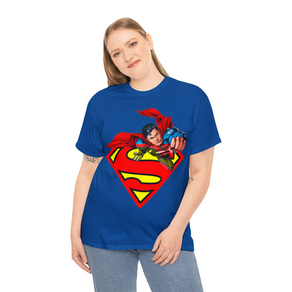 Vintage Comic Hero Graphic Tee - Cape Streetwear Print (Bachi)